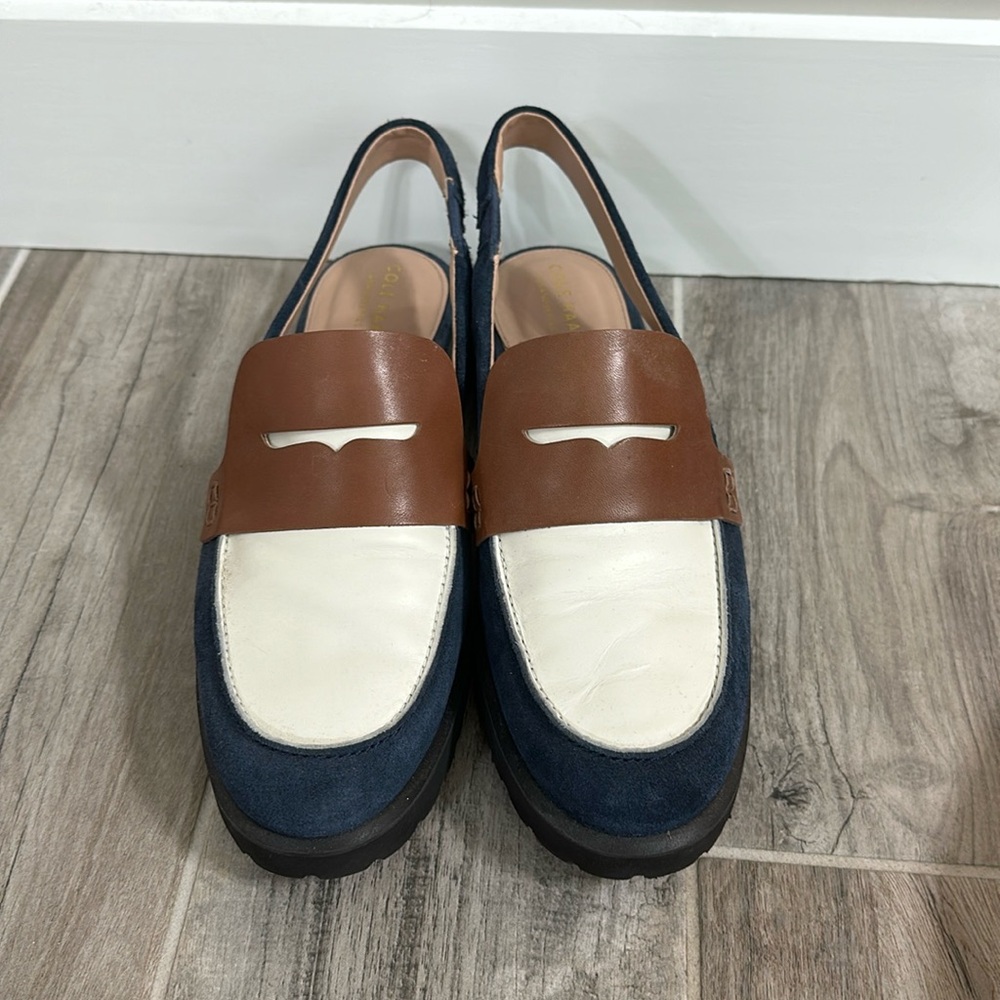 Cole Haan Geneva Lug Sole Slingback Mule - like new